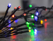 Reťaz MagicHome Vianoce Ceibo, 192LED multicolor, 8 funkcií, časovač, 3xAA, exteriér, osvetlenie, L-14,30m                                                                                              