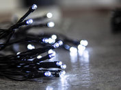 Reťaz MagicHome Vianoce Ceibo, 192LED studená biela, 3xAA, časovač, exteriér, osvetlenie, L-14,30m                                                                                                      