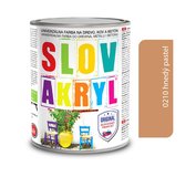 Slovakryl 0210 0,75kg hnedy pastel                                                                                                                                                                      