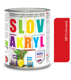 Slovakryl 0815 0,75kg červeny                                                                                                                                                                           