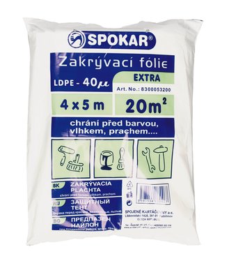 Plachta 4x5m Spoka 40MY LDPE                                                                                                                                                                            