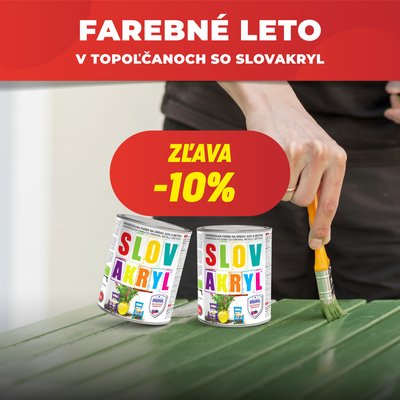 Farebné leto v Topoľčanoch-SLOVAKRYL-10% http://www.farby.sk/img/akcie/farebne-leto-v-topolcanoch-slovakryl-10-2200379.jpg